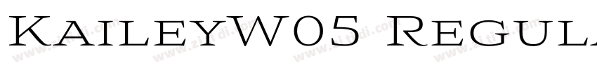 KaileyW05 Regular Re字体转换
